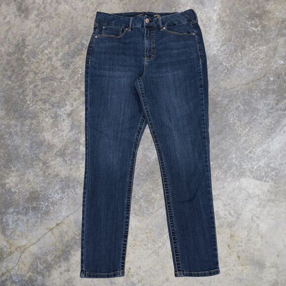 7 For All Mankind Denim - Seven7 for All Mankind Tummyless High Rise Skinny Jeans 16 Regular Stretch Denim